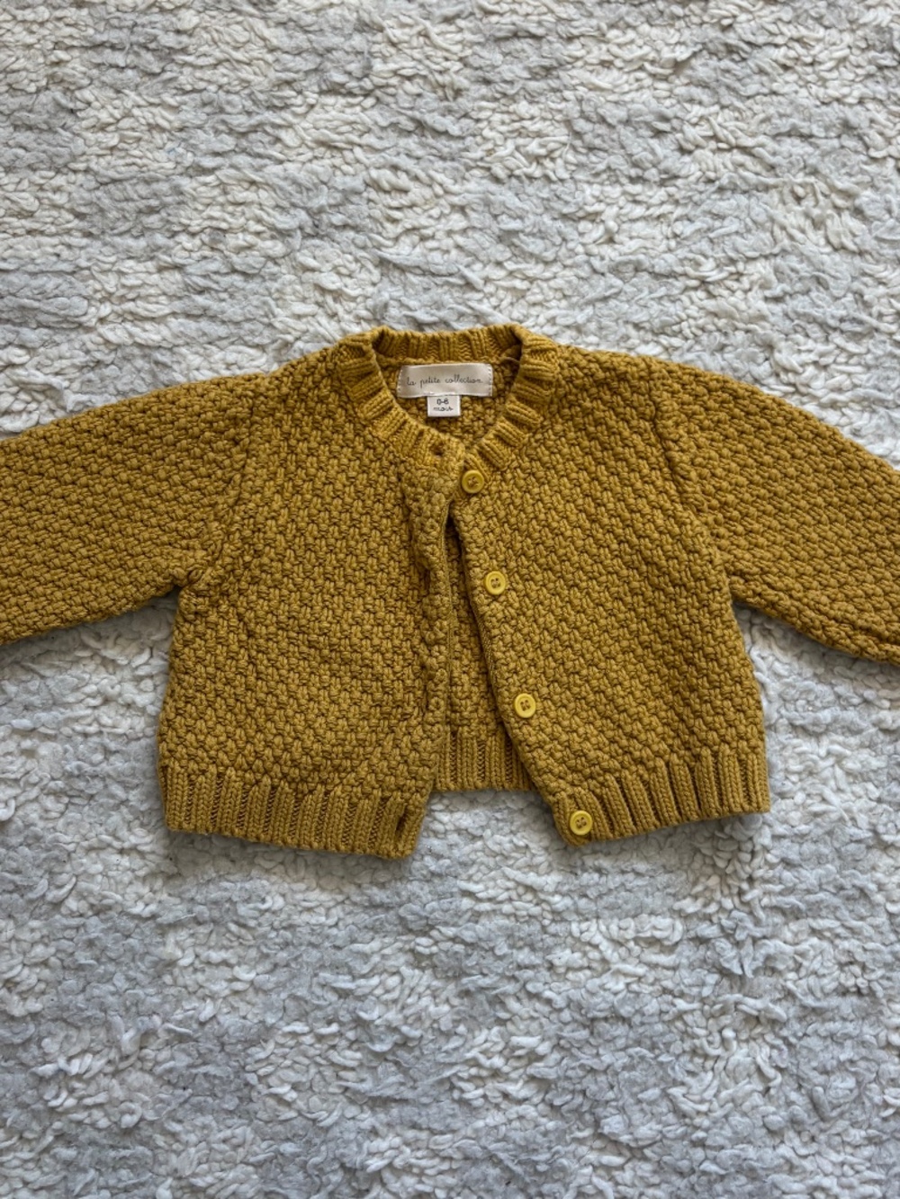 La Petite Collection Knit Cotton Sweater Cardigan 6 mo